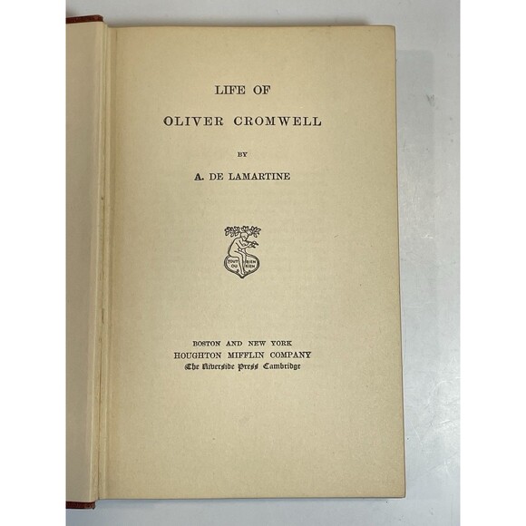 RARE 2 HC Books Houghton Mifflin Foreign Biographies 1859 William Pitt, Cromwell - Picture 10 of 16